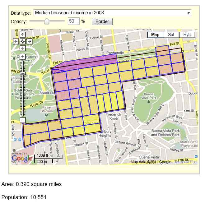 City Data on  Haight-Ashbury